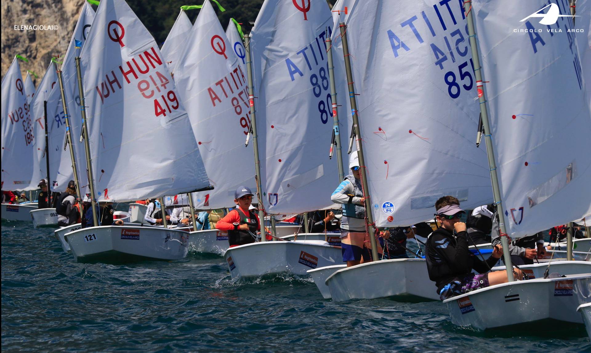 Iniziata al Circolo Vela Arco la 25^ Ora Cup Ora, classe Optimist