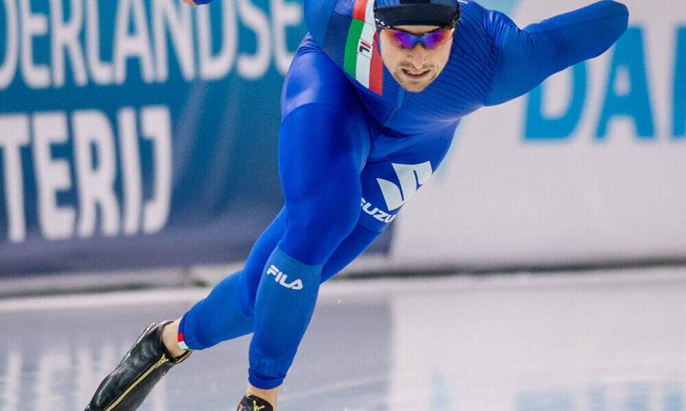 Pista Lunga, CdM Heerenveen: Trentini promosso in Division A sui 1.500. Nuovo record italiano per la team sprint￼