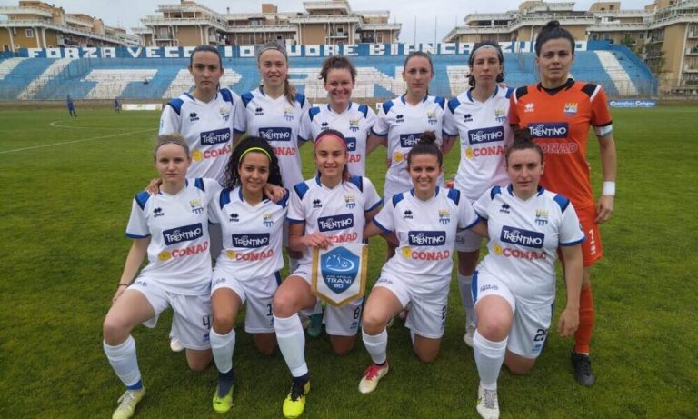 Serie B Femminile, Apulia Trani-Trento Calcio Femminile 1-4: prova d’orgoglio per le gialloblù
