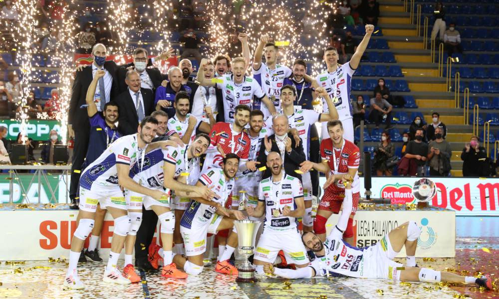 Subito un’Itas Trentino da sogno: 3-1 su Monza, ecco la terza Supercoppa della storia gialloblù