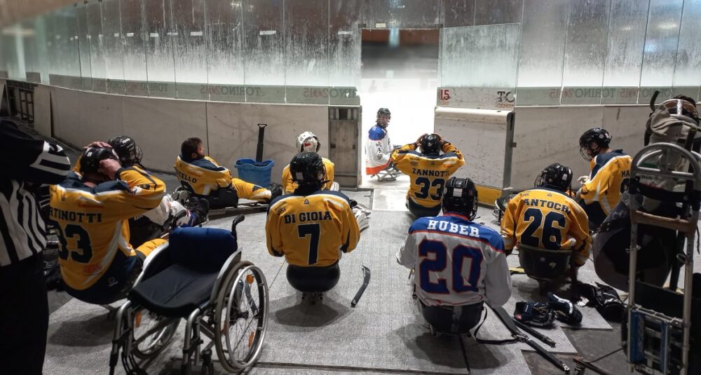 Para Ice Hockey, equilibrio e spettacolo nella prima giornata del campionato italiano￼