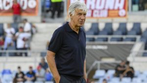 Gian Piero Gasperini all'Olimpico - Foto Lapresse - Sportmagazinetrentino.it