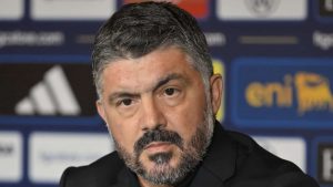 Gennaro Gattuso in conferenza - Foto Lapresse - Sportmagazinetrentino.it
