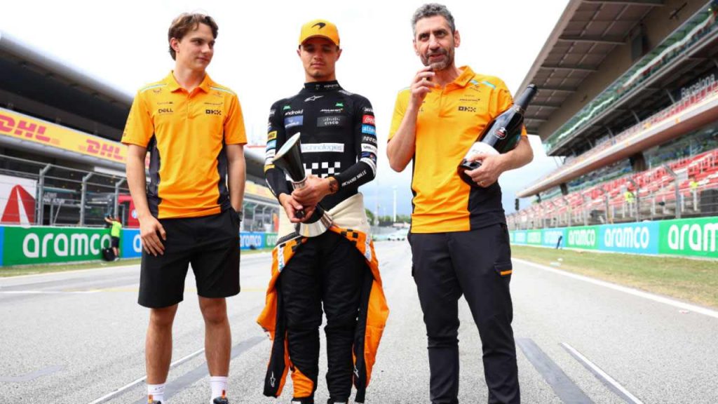 Oscar Piastri, Lando Norris e il TP della McLaren Andrea Stella - Sportmagazinetrentino.it
